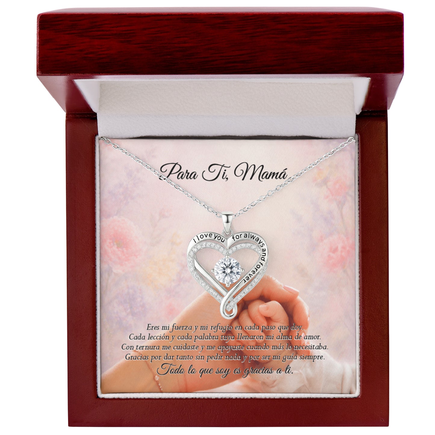 Collar Love You Always - Para mi mama, collar colgante